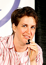 From http://en.wikipedia.org/wiki/File:Rachel_Maddow_in_Seattle_cropped.png
